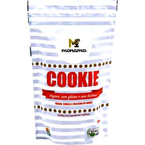 Quantas calorias em 2 unidades (12 g) Cookie de Cacau, Canela e Proteína de Arroz?