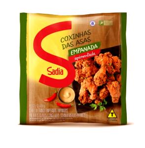 Quantas calorias em 2 unidades (130 g) Coxinha da Asa Empanada?
