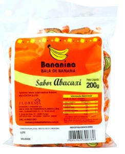 Quantas calorias em 2 unidades (20 g) Bala de Banana com Abacaxi?