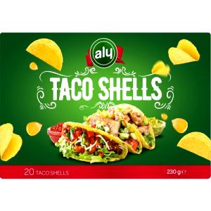 Quantas calorias em 2 unidades (22,5 g) Tacos?