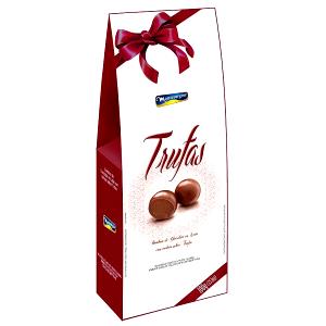 Quantas calorias em 2 unidades (25 g) Bombom de Chocolate Ao Leite com Recheio de Trufa de Chocolate Ao Leite?