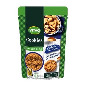 Quantas calorias em 2 unidades (28 g) Cookie Integral com Castanha?