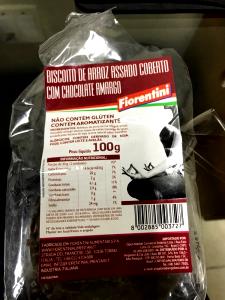 Quantas calorias em 2 unidades (30 g) Biscoito de Arroz Assado Coberto com Chocolate Amargo?