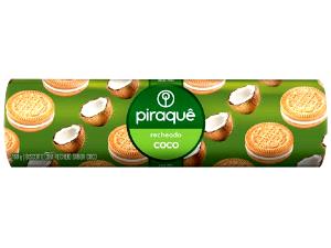 Quantas calorias em 2 unidades (30 g) Biscoito Recheado Coco Piraque?