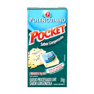 Quantas calorias em 2 unidades (30 g) Polenguinho Sabor Gorgonzola?