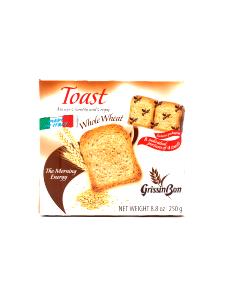 Quantas calorias em 2 unidades (30 g) Whole Wheat Toasts?