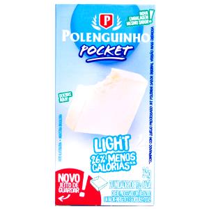 Quantas calorias em 2 unidades (34 g) Polenguinho Pocket Light?