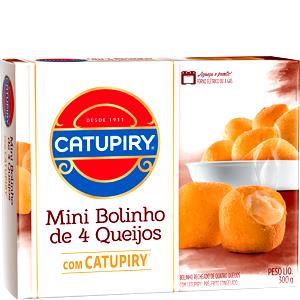 Quantas calorias em 2 unidades (40 g) Mini Bolinho de 4 Queijos?