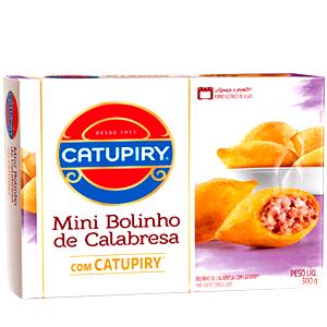 Quantas calorias em 2 unidades (40 g) Mini Bolinho de Calabresa com Catupiry?