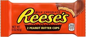 Quantas calorias em 2 unidades (42 g) Reese