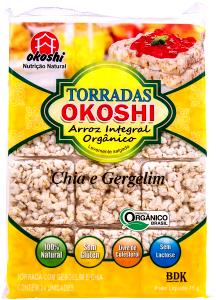 Quantas calorias em 2 unidades (6 g) Torradas de Arroz Integral Chia e Gergelim?