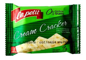 Quantas calorias em 2 unidades (9 g) Biscoito Cream Cracker?