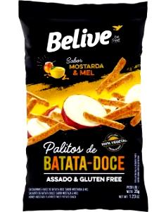 Quantas calorias em 2 xícaras (25 g) Palitos de Batata Doce Sabor Mostarda e Mel?