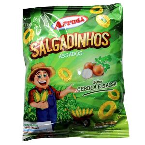 Quantas calorias em 2 xícaras (25 g) Salgadinho Cebola e Salsa?