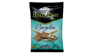 Quantas calorias em 20 biscoitos (25 g) Biscofibras Gergelim?