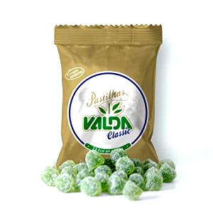 Quantas calorias em 20 unidades (20 g) Pastilhas Valda Classic?