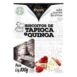 Quantas calorias em 22 unidades (30 g) Biscoito de Tapioca e Quinoa?