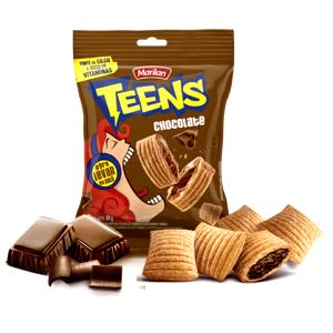 Quantas calorias em 25 unidades (30 g) Teens?