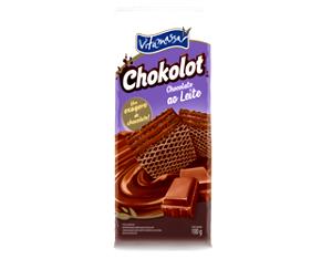 Quantas calorias em 3 1/2 biscoitos (30 g) Wafer Mousse Chocolate?