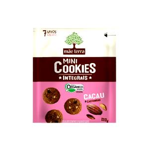 Quantas calorias em 3 1/2 cookies (30 g) Cookies Integrais Orgânicos Banana e Cacau?