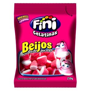 Quantas calorias em 3 1/2 unidades (20 g) Beijos Morango?