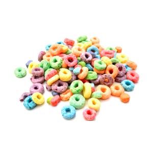 Quantas calorias em 3/4 xícara (30 g) Fruit Rings?