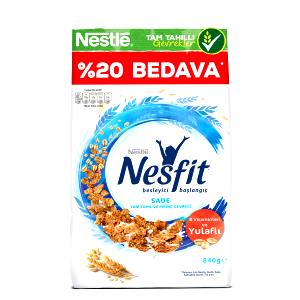 Quantas calorias em 3/4 xícara (30 g) Nesfit Cereal Integral?