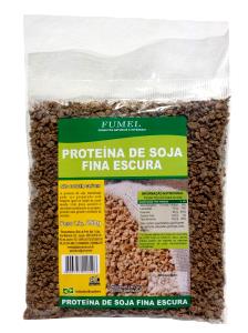 Quantas calorias em 3/4 xícara de chá (50 g) Proteína de Soja Fina Escura?