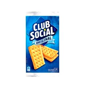 Quantas calorias em 3 biscoiros (26 g) Club Social Integral Sabor Gergelim?