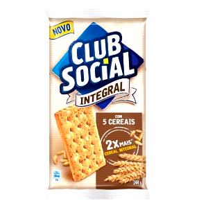 Quantas calorias em 3 biscoitos (24 g) Club Social Integral 5 Cereais?