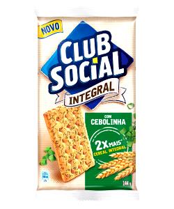 Quantas calorias em 3 biscoitos (24 g) Club Social Integral Cebolinha?