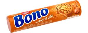Quantas calorias em 3 biscoitos (30 g) Biscoito Bono Doce de Leite?