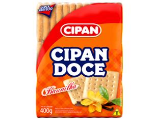 Quantas calorias em 3 biscoitos (30 g) Biscoito Cipan Doce?