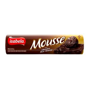 Quantas calorias em 3 biscoitos (30 g) Biscoito Mousse de Chocolate Meio Amargo?