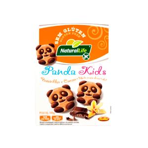 Quantas calorias em 3 biscoitos (30 g) Biscoito Panda Kids Baunilha e Cacau?
