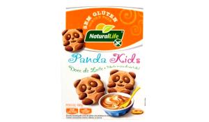 Quantas calorias em 3 biscoitos (30 g) Biscoito Panda Kids Doce de Leite?