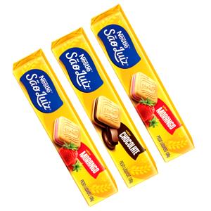 Quantas calorias em 3 biscoitos (30 g) Biscoito São Luiz?