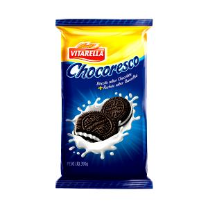 Quantas calorias em 3 biscoitos (30 g) Chocoresco?