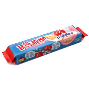 Quantas calorias em 3 biscoitos (30 g) Passatempo Chambinho?