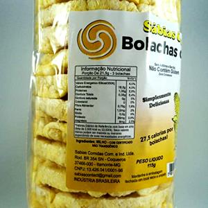 Quantas calorias em 3 bolachas (21,5 g) Bolacha de Milho?