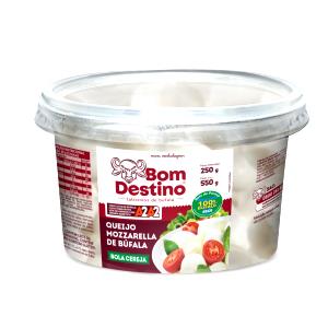 Quantas calorias em 3 bolas (30 g) Queijo Mozzarela de Bufala Bolotinha Cereja?