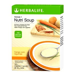 Quantas calorias em 3 colheres de sopa (26 g) Nutri Soup Frango com Legumes?