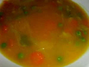 Quantas calorias em 3 colheres de sopa (30 g) Sopa Primavera?