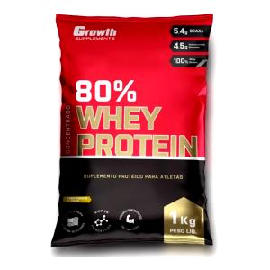Quantas calorias em 3 colheres de sopa (30 g) Whey Protein 80% Concentrado?