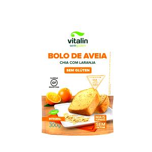 Quantas calorias em 3 colheres de sopa (33 g) Bolo de Aveia Chia com Laranja?