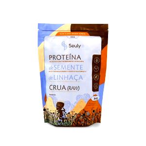 Quantas calorias em 3 colheres de sopa (34 g) Proteína de Semente de Linhaça Crua?