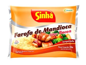 Quantas calorias em 3 colheres de sopa (35 g) Farofa de Mandioca Bacon?