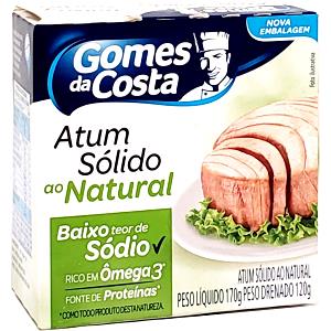 Quantas calorias em 3 colheres de sopa (60 g) Atum Sólido Ao Natural Baixo Teor de Sódio?