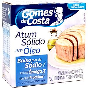 Quantas calorias em 3 colheres de sopa (60 g) Atum Sólido em Óleo Baixo Teor de Sódio?