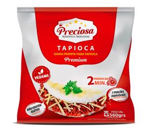 Quantas calorias em 3 colheres de sopa (60 g) Goma Pronta para Tapioca?